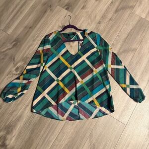 Colorful Geometric Women's Top